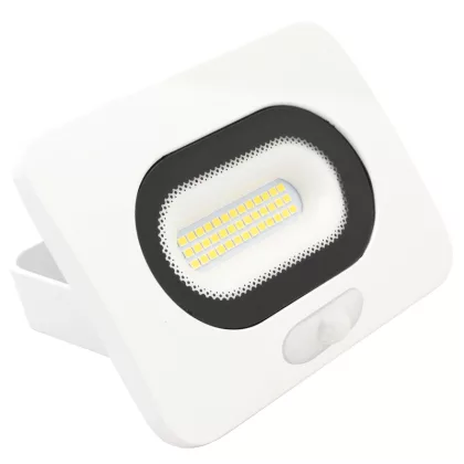   TRACON RSMDLFM10 SMD fényvető mozgásérzékelővel, fehér 10W, 4000K, IP65, 220-240V AC, 800lm, 110°, 3-10m, EEI=G