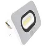   TRACON RSMDLFM30 Fehér SMD fényvető mozgásérzékelővel 30W, 4000K, IP65, 220-240V AC, 2700lm,110°, 3-10m, EEI=F