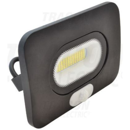   TRACON RSMDLM20 SMD fényvető mozgásérzékelővel, fekete 220-240V AC, 20W, 4000K, IP65,1600lm, 110°, 3-10m, EEI=G