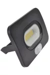 TRACON RSMDLM30 Fekete SMD fényvető mozgásérzékelővel 30W, 4000K, IP65, 220-240V AC, 2700lm, 110°, 3-10m, EEI=F