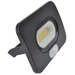   TRACON RSMDLM30 Fekete SMD fényvető mozgásérzékelővel 30W, 4000K, IP65, 220-240V AC, 2700lm, 110°, 3-10m, EEI=F