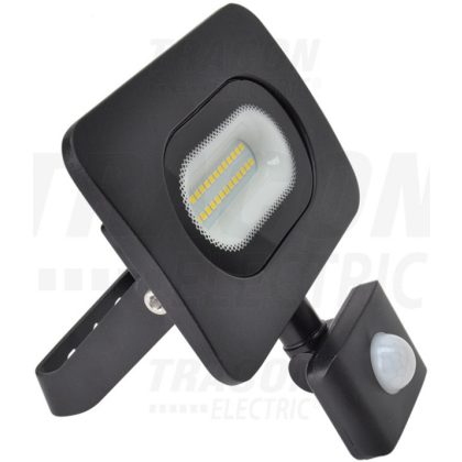   TRACON RSMDLM30H SMD floodlight with motion sensor, black 220-240V, 30W, 4000K, IP65,2700lm, EEI = A, 120 °, 10s-7min, 3-10m