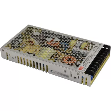 TRACON RSP-200-12 Fém házas LED meghajtó szalagokhoz, szabályozható DC kimenet 85-264 VAC / 12 VDC, 200 W, 0-16,7 A, PFC