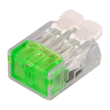 TRACON RVOG2 Csavar nélküli vezetékösszekötő, nyitható átlátszó 0,2-4(2,5)mm2, 32A, 450VAC