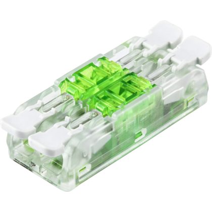 TRACON RVOGTT22 Csavar nélküli vezetékösszekötő, toldó, nyitható, átlátszó 0,5-4(2,5)mm2, 