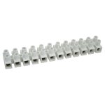TRACON S3A-H Flexibilis sorozatkapocs, H profil, 12 tag, natúr 2,5mm2, 450VAC, 16A, PP