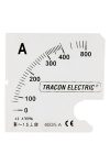 TRACON SCALE-AC72-15/5A Skálalap ACAM72-5 alapműszerhez 0 - 15 (30) A TRACON SCALE-AC72-15/5A Skálalap ACAM72-5 alapműszerhez 0 - 15 (30) A