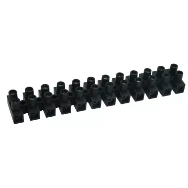 TRACON SF30A-H Flexibilis sorozatkapocs, H profil, 12 tag, fekete 16mm2, 450VAC, 63A, PP