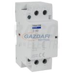   TRACON SHK2-40 Installációs kontaktor 230V AC, 50Hz, 2 Mod, 2×NO, AC1/AC7a, 40A