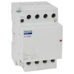   TRACON SHK3-40 Installációs kontaktor 230V AC, 50Hz, 3 Mod, 3×NO, AC1/AC7a, 40A
