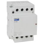   TRACON SHK3-63 Installációs kontaktor 230V AC, 50Hz, 3 Mod, 3×NO, AC1/AC7a, 63A