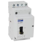   TRACON SHK4-25K Installációs kontaktor 230V AC, 50Hz, 2 Mod, 4×NO, AC1/AC7a, 25A