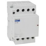   TRACON SHK4-40 Installációs kontaktor 230V AC, 50Hz, 3 Mod, 4×NO, AC1/AC7a, 40A