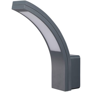 TRACON SLIBA15W Fali lámpatest, ívelt forma, antracit 230 VAC, 15 W, 4500K, IP54, 1100lm, 