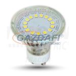   TRACON SMD-GU10-12-WW SMD LED spot fényforrás 230V, 50Hz, GU10, 3W, 3000K, 210lm, 12×LED2835, 120°, EEI=A+