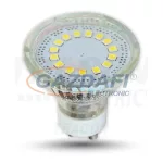   TRACON SMD-GU10-12-WW SMD LED spot fényforrás 230V, 50Hz, GU10, 3W, 3000K, 210lm, 12×LED2835, 120°, EEI=A+