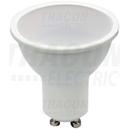   TRACON SMDDGU107CW Fényerő-szabályozható SMD LED spot fényforrás 230 VAC, 50 Hz, GU10, 7 W, 450 lm, 6500 K, 120°, EEI=G