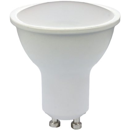   TRACON SMDDGU107NW Fényerő-szabályozható SMD LEDspot fényforrás 230 VAC, 50 Hz, GU10, 7 W, 450 lm, 4000 K, 120°, EEI=G