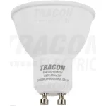   TRACON SMDGU1075YW Műanyag házas SMD LED spot fényforrás 230 VAC, 50 Hz, GU10, 7 W, 690 lm, 3000 K, 120°, EEI=A+