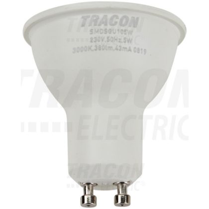   TRACON SMDSGU105W Plastic cover SMD LED spot light source with SAMSUNG chip 230V, 50Hz, GU10.5W, 380lm, 3000K, 120 °, SAMSUNG chip, EEI = A +
