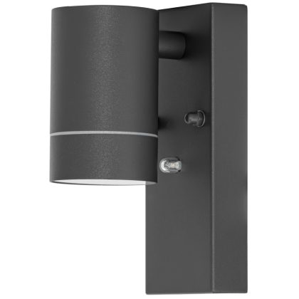   TRACON SPGU10IPFA1A Oldalfali spot lámpatest alkonykapcsolóval, kültéri,antracit 100-240VAC, 50Hz, 1xGU10, max.35W, 30lux, IP44