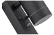 TRACON SPGU10IPFA2A Oldalfali spot lámpatest alkonykapcsolóval, kültéri,antracit 100-240VAC, 50Hz, 2xGU10, max.35W, 30lux, IP44