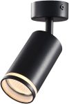 TRACON SPGU10LMAB Mennyezeti állítható spot lámpatest, fekete 100-240VAC, 50Hz, 1xGU10, ma