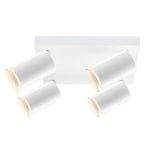 TRACON SPGU10LMAN4W Mennyezeti állítható spot lámpatest, fehér 100-240VAC, 50Hz, 4xGU10, m