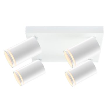 TRACON SPGU10LMAN4W Mennyezeti állítható spot lámpatest, fehér 100-240VAC, 50Hz, 4xGU10, max.4x35W