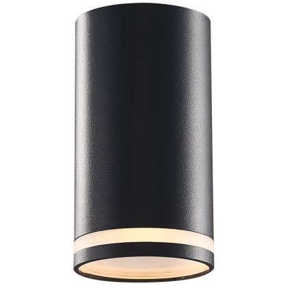 TRACON SPGU10LMB Mennyezeti spot lámpatest, hengeres, fekete 100-240VAC, 50Hz, 1xGU10, max