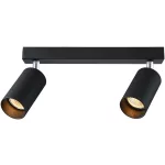   TRACON SPGU10MA2B Mennyezeti állítható spot lámpatest, fekete 100-240VAC, 50Hz, 2xGU10, max.2x35W