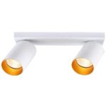 TRACON SPGU10MA2GW Mennyezeti állítható spot lámpatest, fehér, arany reflektor 100-240VAC,