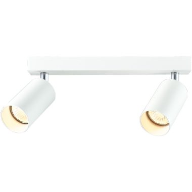 TRACON SPGU10MA2W Mennyezeti állítható spot lámpatest, fehér 100-240VAC, 50Hz, 2xGU10, max