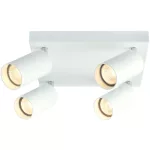   TRACON SPGU10MAN4W Mennyezeti állítható spot lámpatest, fehér 100-240VAC, 50Hz, 4xGU10, max.4x35W