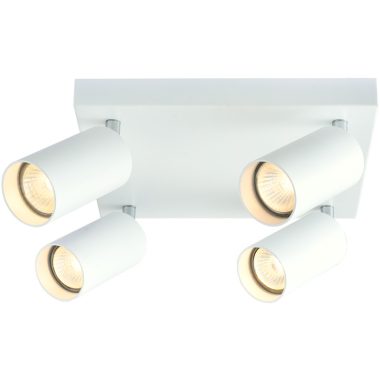 TRACON SPGU10MAN4W Mennyezeti állítható spot lámpatest, fehér 100-240VAC, 50Hz, 4xGU10, ma