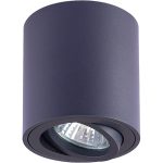   TRACON SPGU10MDB Mennyezeti spot lámpatest, hengeres, dönthető, fekete 100-240VAC, 50Hz, 1xGU10, max.35W