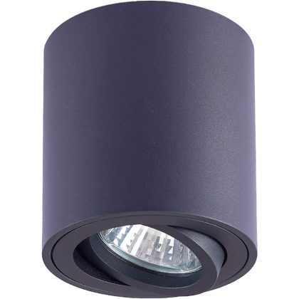   TRACON SPGU10MDB Mennyezeti spot lámpatest, hengeres, dönthető, fekete 100-240VAC, 50Hz, 1xGU10, max.35W