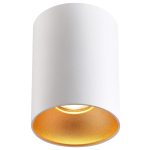 TRACON SPGU10MGW Mennyezeti spot lámpatest, hengeres, fehér, arany reflektor 100-240VAC, 5