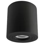   TRACON SPGU10MIPB Mennyezeti védett spot lámpatest, hengeres, fekete 100-240VAC, 50Hz, 1xGU10, max.35W, IP44