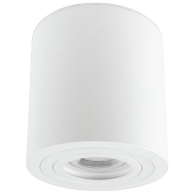 TRACON SPGU10MIPW Mennyezeti védett spot lámpatest, hengeres, fehér 100-240VAC, 50Hz, 1xGU10, max.35W, IP44
