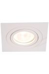 TRACON SPND1W Süllyesztett spot lámpatest, négyzetes, dönthető, fehér 93x93x24mm