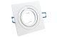 TRACON SPND1W Süllyesztett spot lámpatest, négyzetes, dönthető, fehér 93x93x24mm