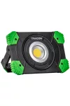 TRACON STLFLU20W Akkumulátoros LED szerelő reflektor powerbank funkcióval 20W, 4000 K, 3,7 V, 6600 mAh, Li-Ion, 2000 lm, 3 h, IP54
