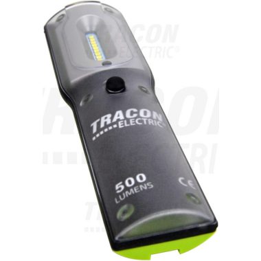 TRACON STLHL5W High power LED torch 5 / 1W, 6500K, 3.7V, 4400 mAh, Li-Ion, 500 / 100lm, 3 / 12h, IP54, IK08