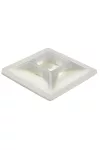 TRACON TALP200 Öntapadós/csavarozható, 4oldalt fűzhető kötegelő talp,natúr 19×19mm, d=5mm, PA6.6, 3M