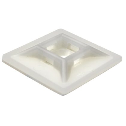   TRACON TALP200 Öntapadós/csavarozható, 4oldalt fűzhető kötegelő talp,natúr 19×19mm, d=5mm, PA6.6, 3M