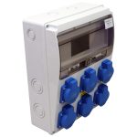   TRACON TDB14-11M Csatlakozó doboz, védelem nélkül Out:6×SCHUKO