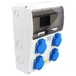   TRACON TDB16-6M Csatlakozó doboz, védelem nélkül Out:4×SCHUKO