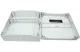 TRACON TDB333315 Üres ipari csatlakozódoboz szerelősínnel, ABS 16mod, H×W×D=330×330×155mm, IP65