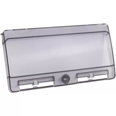 TRACON TDBW12 Füstszínű ajtó ipari csatlakozó dobozokhoz 23cm x 12cm x 2cm